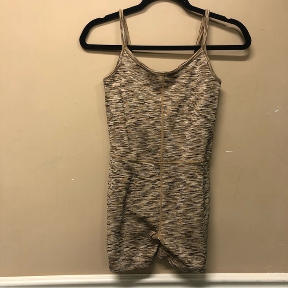JoyLab Women's Open Back Bodysuit Beige Brown Size M NWOT - Picture 1 of 4